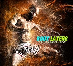 极品PS动作－体能爆满：Body Layers Photoshop Actions